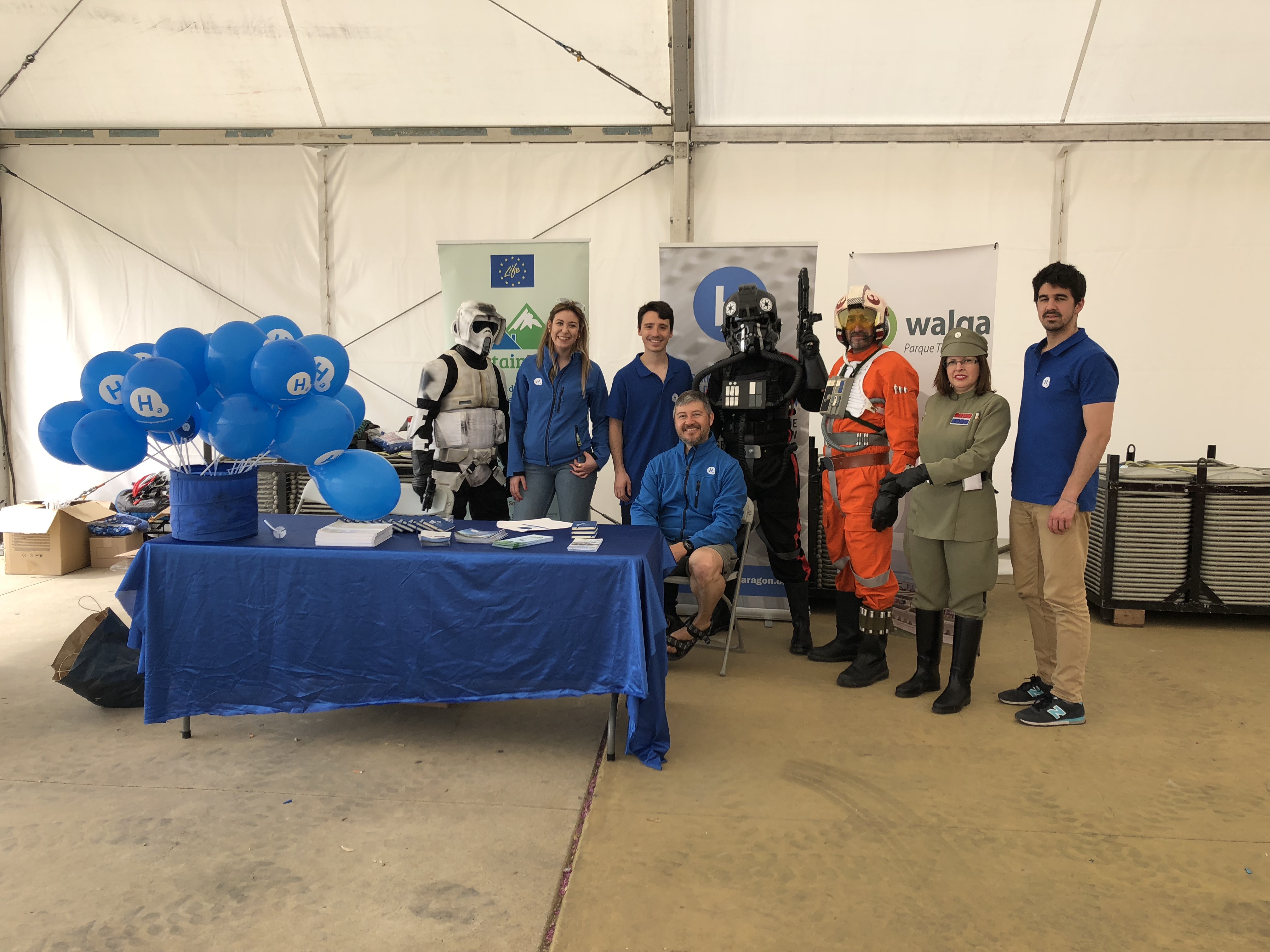 Un año más el equipo de la Fundación Hidrógeno Aragón colabora en la VI Marcha ASPACE Huesca