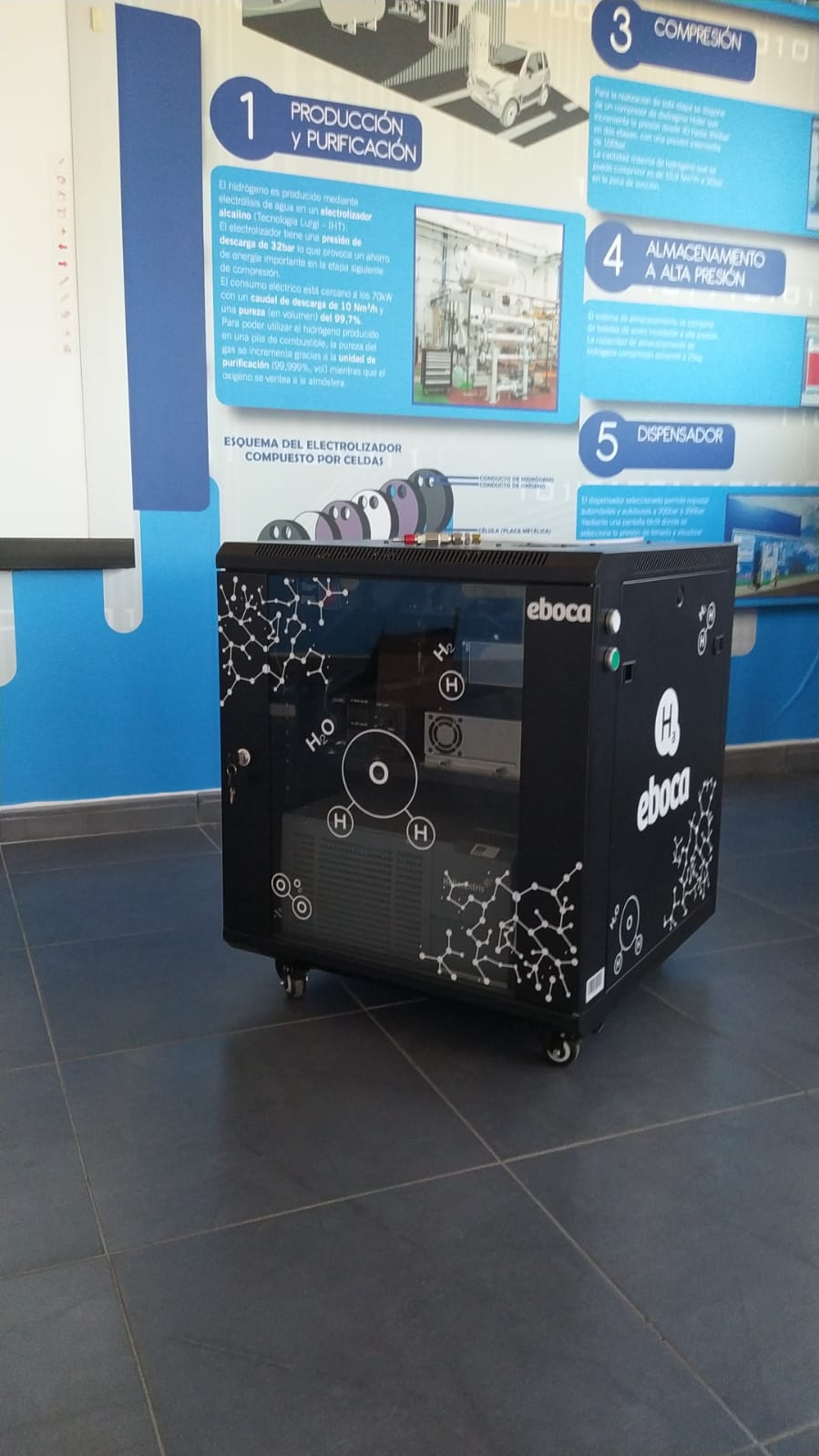 Nuestro generador eléctrico de hidrógeno en la carrera de patinaje de velocidad