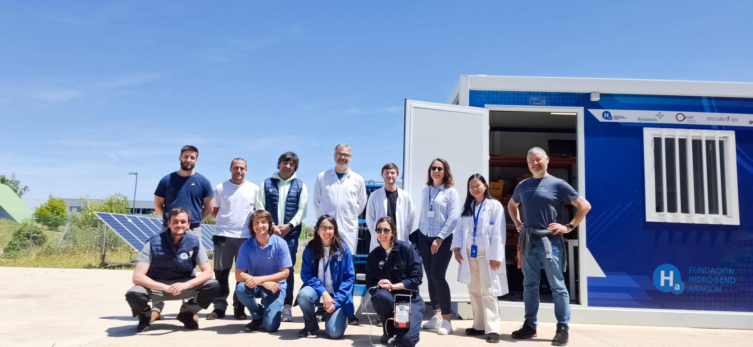 Tests with fibre optic sensors in Aragon Hydrogen Foundation